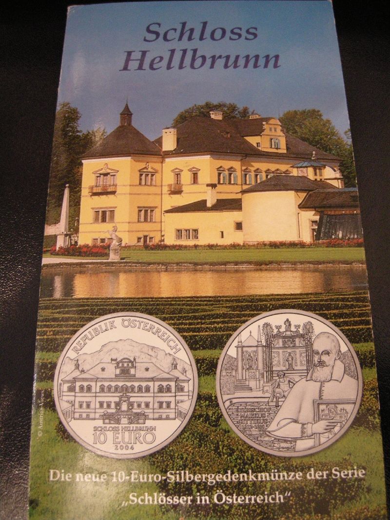 10 Euromunt Oostenrijk 2004 Schloss Hellbrunn in Blister (afbeelding voor) 10 Euromunt Oostenrijk 2004 Schloss Hellbrunn in Blister